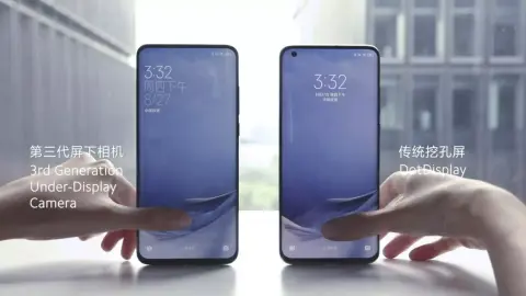 A Xiaomi már a harmadik generációs, kijelzőbe rejtett kamerán dolgozik