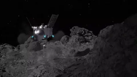 A NASA OSIRIS-REx szondája belekóstolt a Bennu aszteroidába