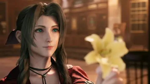 Így néz ki Aerith angol szinkronhangja Aerith cosplayben