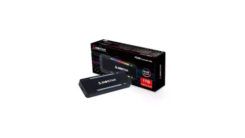 RGB LED világítással ellátott USB-C portos külső SSD-ket hozott a BIOStar