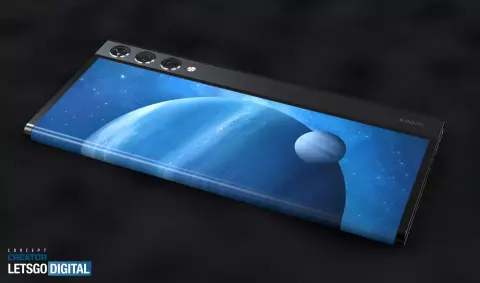 A Xiaomi is gondolkodik feltekeredő dizájnban