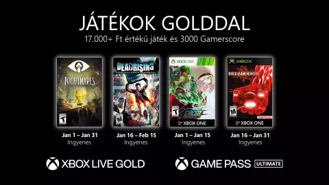 Máris tudhatjuk a januári Xbox Gold játékokat
