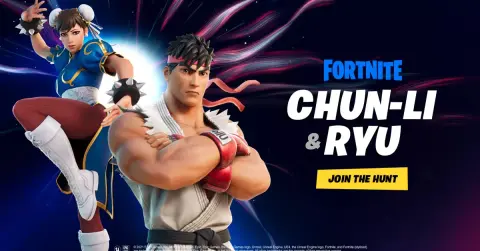 Folytatódik a Fortnite vadászati szezonja, ezúttal a Street Fighter harcosokkal