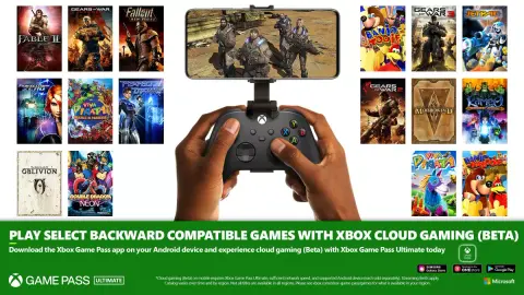 Visszafelé kompatibilitás az Xbox Cloud Gaming bétában