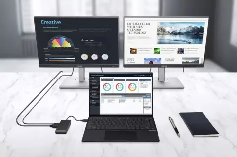 Két darab 4K-s monitort is kezelhet az új USB-C portos ASUS dokkoló