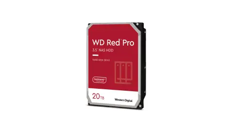 20 TB-os Western Digital merevlemez NAS-okba, 64 GB-nyi iNAND gyorsítótárral
