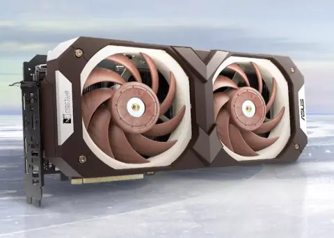 Megjelent a második Noctua hűtéssel ellátott ASUS videokártya is, egy tuningolt GeForce RTX 3080-as