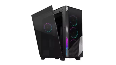 AORUS C500 GLASS: Szellős, letisztult és tágas gamer számítógépház érkezik