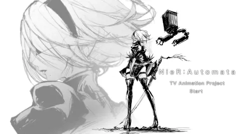 Jelenetek a NieR: Automata animéből
