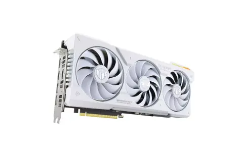 Fehér köntöst öltött magára az ASUS TuF sorozatú, gyárilag tuningolt GeForce RTX 4070 Ti videokártyája