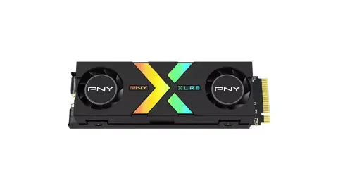 RGB LED világítással és két ventilátorral büszkélkedik a PNY PCI Express 5.0-s SSD kártyája
