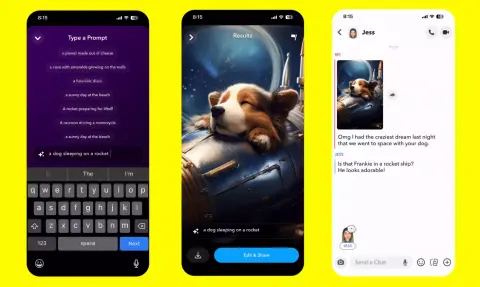 Rövidesen térdig gázolhatunk MI-által generált képekben a Snapchaten
