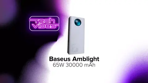 Megbízható, 65 wattos powerbank korrekt áron - Baseus Amblight 30000 mAh – Tech Vibes