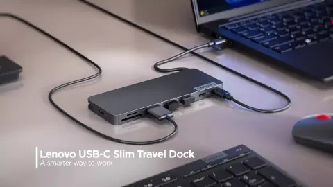 4K kijelző támogatást és SD olvasót is kínál a Lenovo új USB-s dokkolója