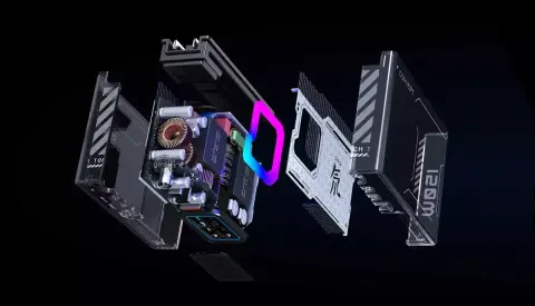 Gamer asztali töltő RGB fényekkel, a Redmagic műhelyéből