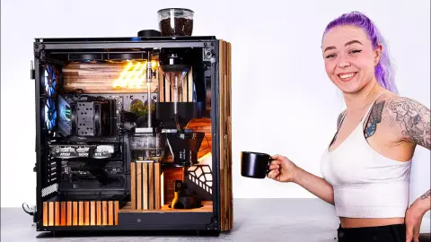Gamer PC, ami kávét is főz? – Elképesztő Corsair Obsidian 1000D modding