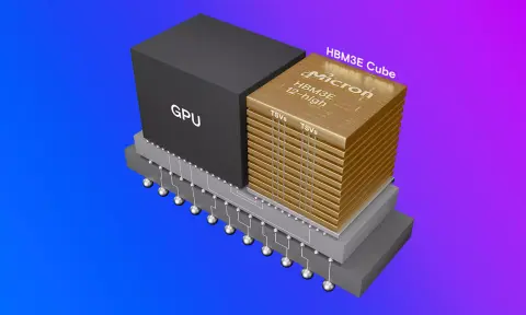12 lapkából álló, 36 GB-os kapacitású HBM3E chipeket szállít a Micron, amelyek 9,2 GT/s sebességre képesek