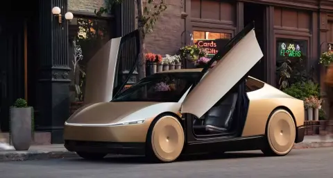 Bemutatkozott a Tesla Cybercab, az önvezetésre tervezett villanyautó