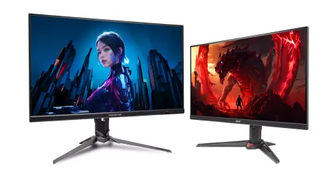 Ein 600 Hz Nitro und ein 320 Hz Predator Gamer-Monitor vom Acer-Team