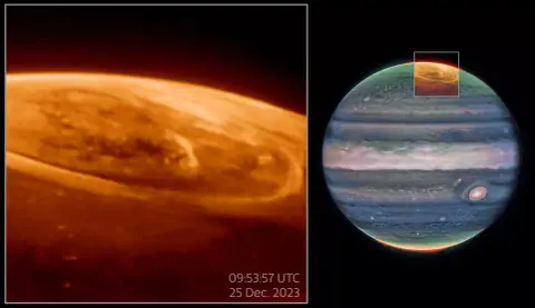 A James Webb új részleteket tárt fel a Jupiter sarki fényeiről
