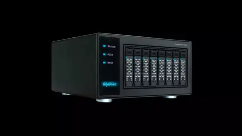 HighPoint hat ein externes Speichermedium mit einer Kapazität von bis zu 976 TB angekündigt, das bis zu 28 GB/s liefern kann.