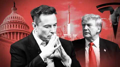 Kegyetlenül egymásnak ment Trump és Musk, zuhan a Tesla