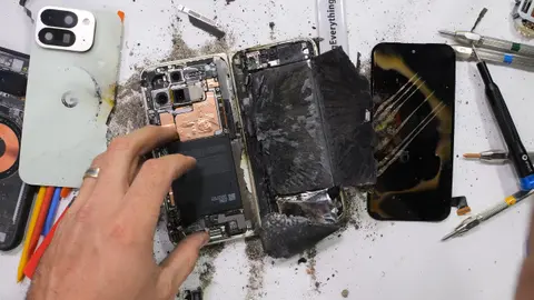 Kigyulladt az ismert youtuber kezei között a meghajlított Pixel 10 Pro Fold