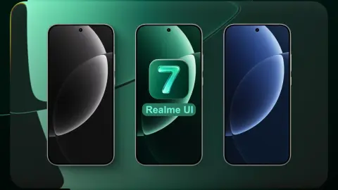 Die grafische Benutzeroberfläche Realme UI 7.0 im Rampenlicht
