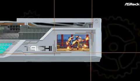 Egy apró kijelzőt is kapott az ASRock új videokártyája, a Radeon RX 9070 XT Taichi White OC