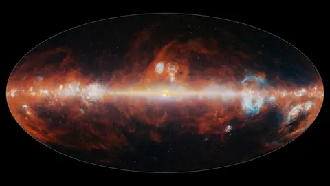 Az infravörös minden árnyalatában mutatja meg az eget a NASA új térképe