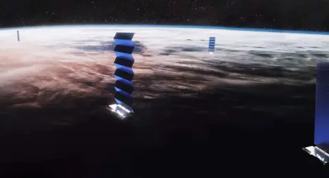 Starlink-Satelliten ziehen in eine niedrigere Umlaufbahn, um die Sicherheit zu erhöhen