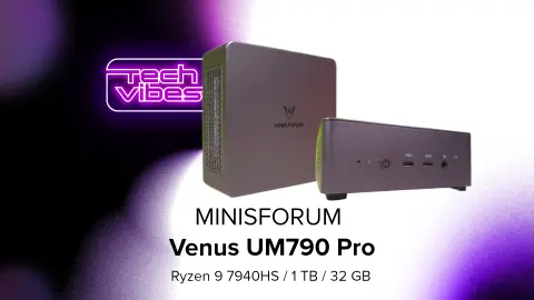 Jól felszerelt asztali erőmű, tenyérnyi méretben - MINISFORUM UM790 Pro - Tech Vibes