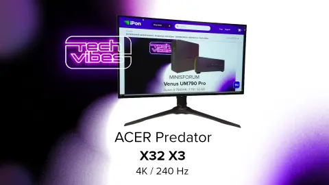 4K-s OLED panel elképesztő képfrissítéssel és kiváló színhűséggel - Acer Predator X32 X3 - Tech Vibes