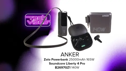 ANKER? Minőség, sebesség és hangzás jó áron - Zolo 25000mAh 165w + B2697GZ1 140W +  Soundcore Liberty 4 Pro