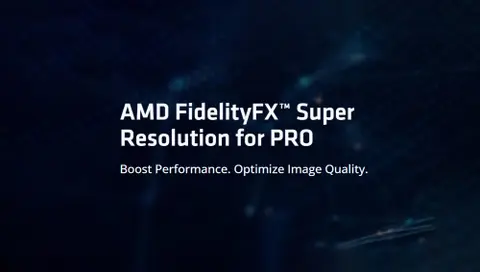 Az AMD FidelityFX Super Resolution technológiája a professzionális alkalmazásokat is célba veszi
