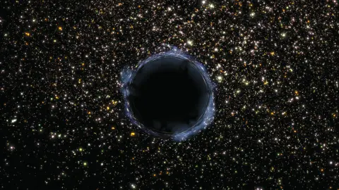 Die Masse eines extrem weit entfernten Schwarzen Lochs wurde gemessen