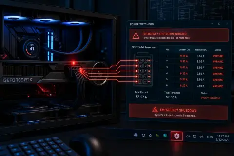 Az ASUS GPU Tweak III alkalmazása mostantól leállíthatja a PC-t, ha baj van a +12VHPWR vagy 12V-2x6 tápcsatlakozóval