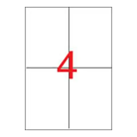 APLI 2 pályás etikett 105 x 148 mm 2000 etikett/csomag