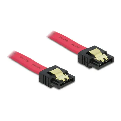 DELOCK SATA Összekötő Piros 50cm 84302