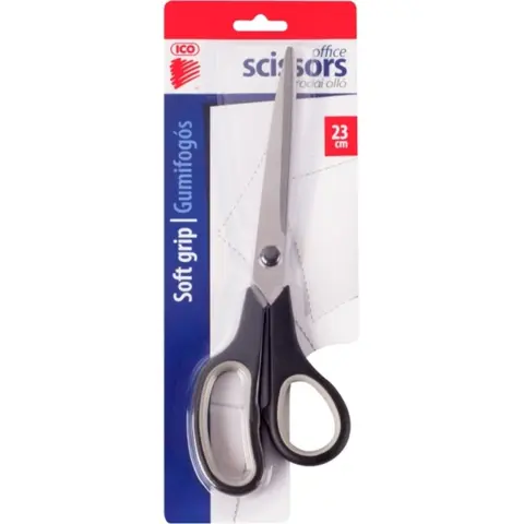 ICO office scissors with rubber grip sh002-03 215 cm black