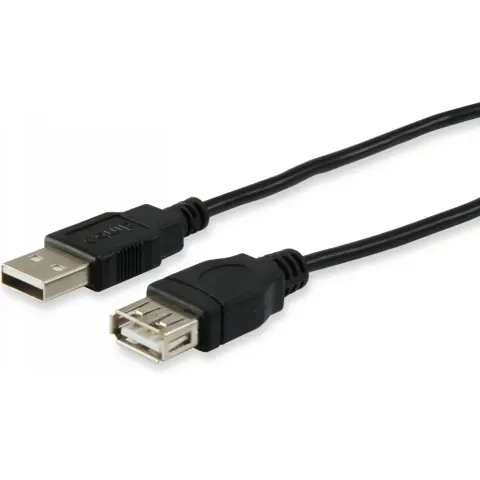 EQUIP USB Hosszabbító Fekete 1.8m 128850