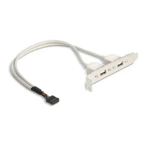 DELOCK USB Pin header Kivezetés Szürke 30cm 71000