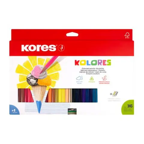 KORES Színes ceruza triangular