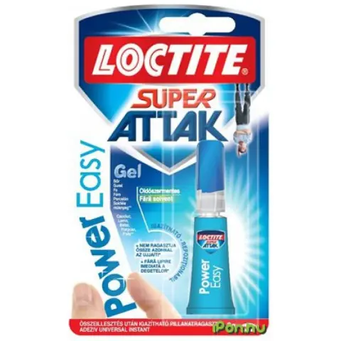 HENKEL Pillanatragasztó gel 3 g Loctite Super Attak Power Easy