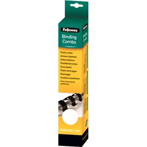 FELLOWES 14 mm plastic binding comb for 81-100 sheets white IFW53316