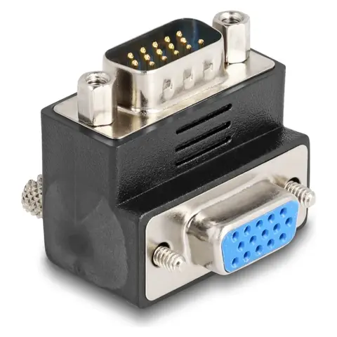 DELOCK VGA/D-Sub Toldó Fekete 2cm 65289