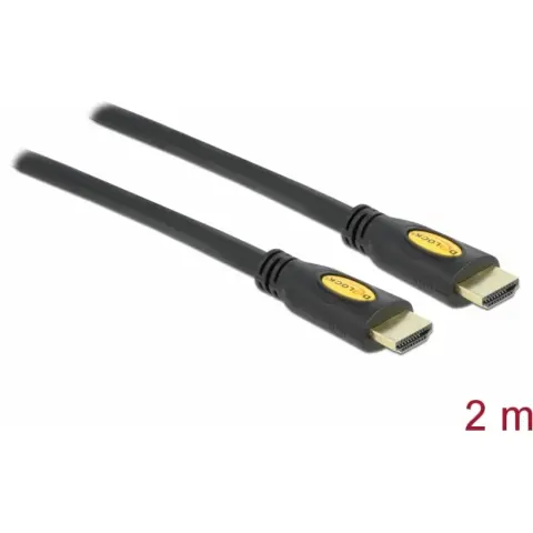 DELOCK HDMI Összekötő Fekete 2m 82583