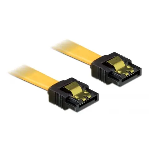 DELOCK SATA Összekötő Sárga 20cm 82476