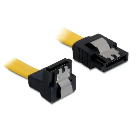 DELOCK SATA Összekötő Sárga 20cm 82800