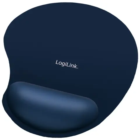 LOGILINK Mousepad with GEL Wrist Rest Support kék